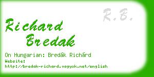 richard bredak business card